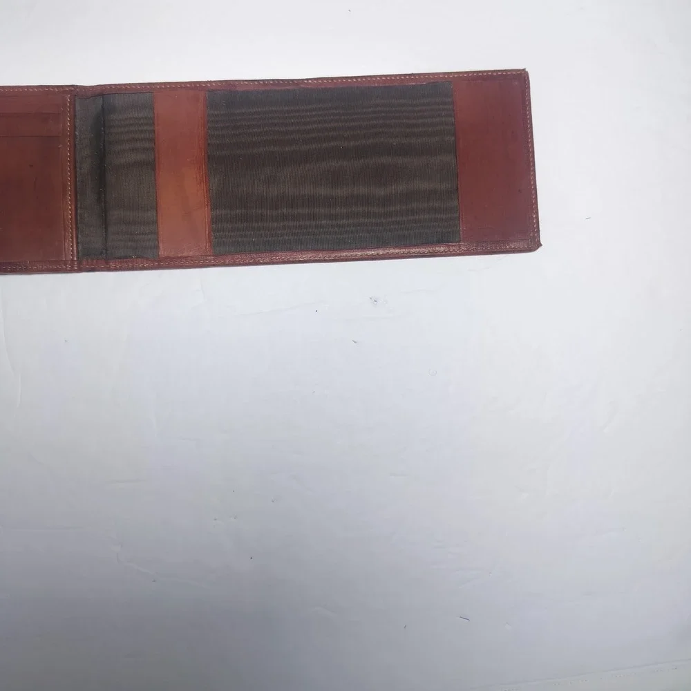 Vintage Burberrys of London Nova Check Bifold Wallet Brown Leather Made England